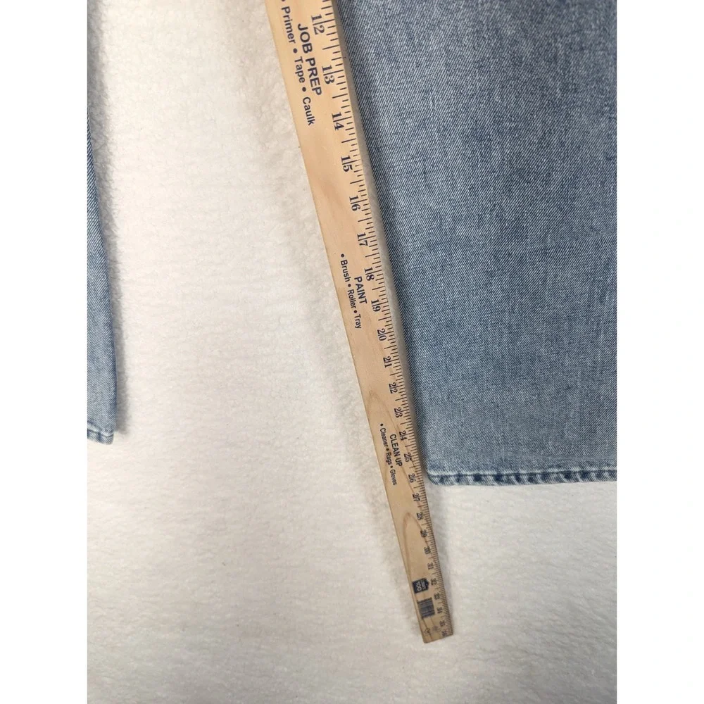 Women's Refuge‎ Denim Boyfriend Mid Rise Distressed Jean Marled Blue 9